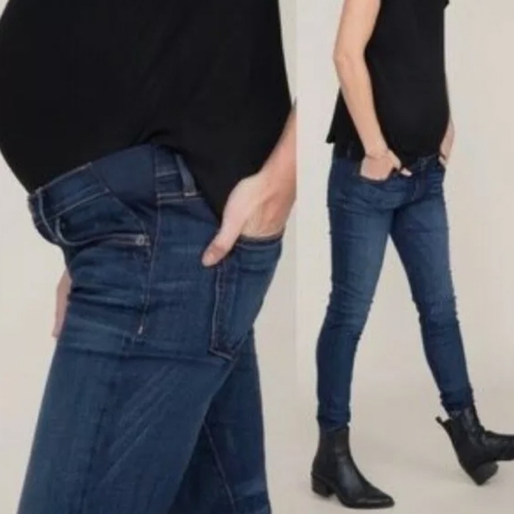 Current Elliott Hatch Maternity Stiletto Townie Jeans